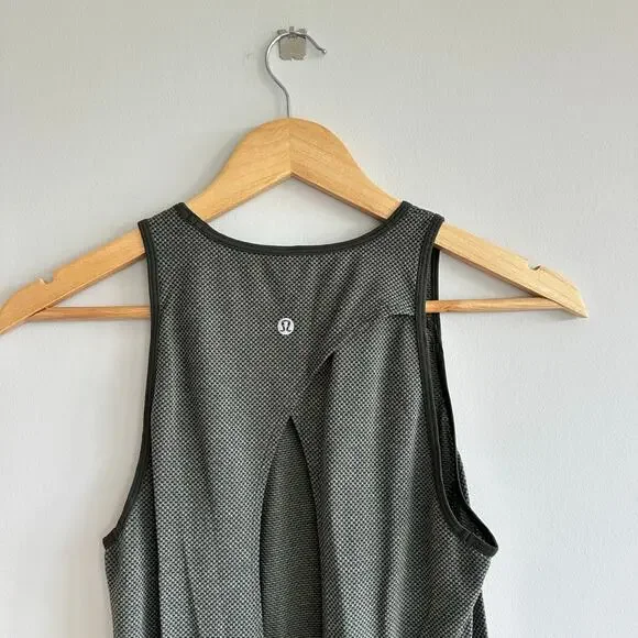 Lululemon All Tied Up Sleeveless Tank Top Green - Picture 5 of 6